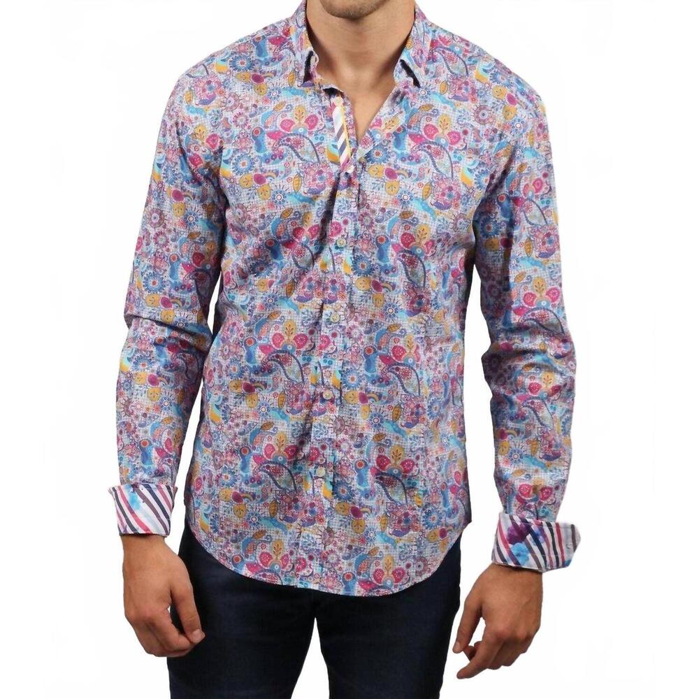 NEW EIGHT X button down print shirt in multi